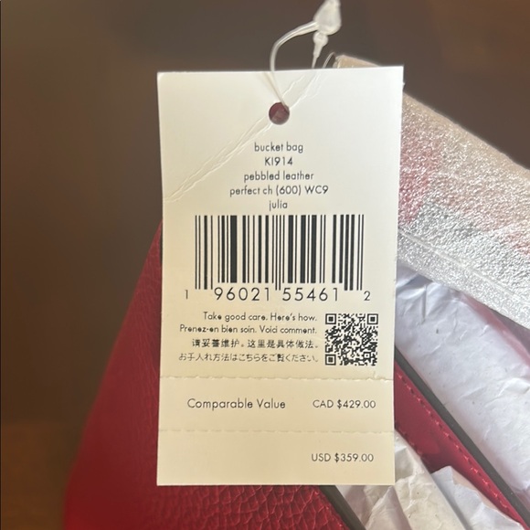 Kate Spade Red Leather Shoulder Bag - Picture 2 of 2